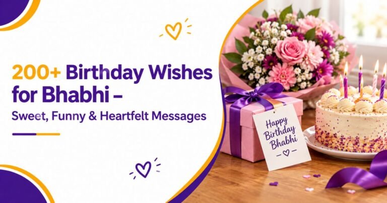 200+ Birthday Wishes for Bhabhi – Sweet, Funny & Heartfelt Messages