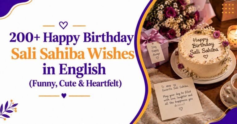 200+ Happy Birthday Sali Sahiba Wishes in English (Funny, Cute & Heartfelt)
