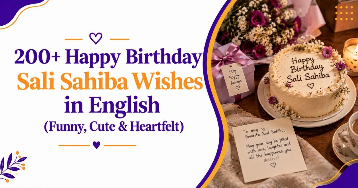 200+ Happy Birthday Sali Sahiba Wishes in English (Funny, Cute & Heartfelt)
