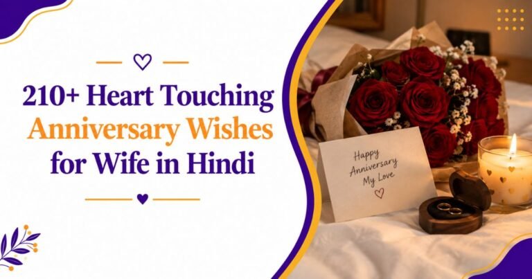 210+ Heart Touching Anniversary Wishes for Wife in Hindi