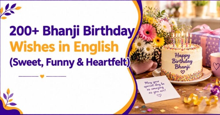 200+ Bhanji Birthday Wishes in English (Sweet, Funny & Heartfelt)