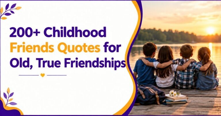 200+ Childhood Friends Quotes for Old, True Friendships