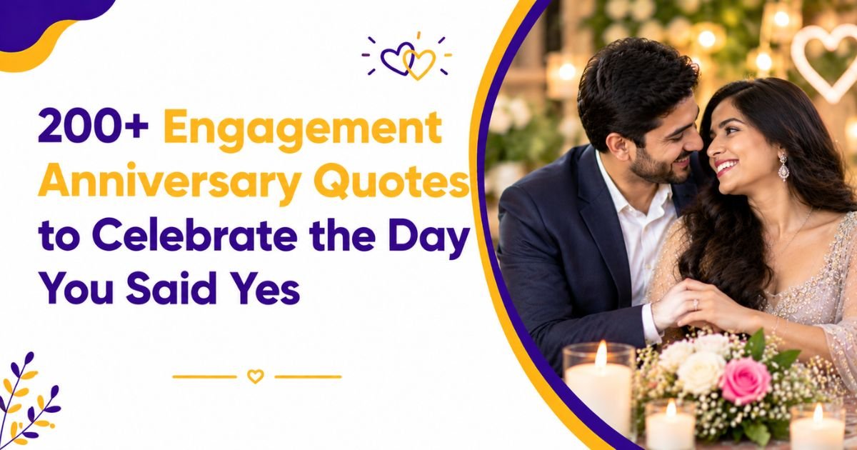 200+ Engagement Anniversary Quotes to Celebrate the Day You Said Yes