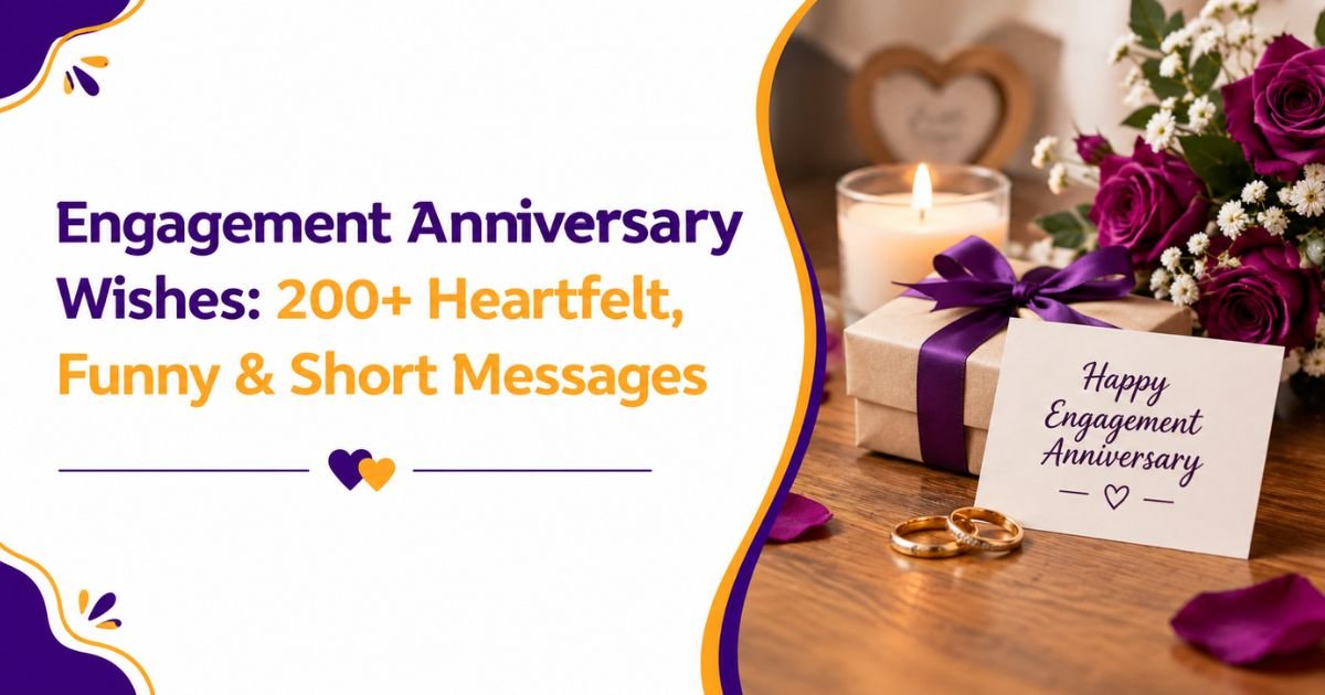 Engagement Anniversary Wishes: 200+ Heartfelt, Funny & Short Messages