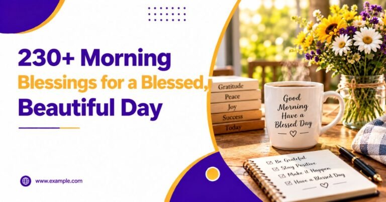 230+ Morning Blessings for a Blessed, Beautiful Day