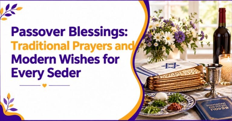 Passover Blessings: Traditional Prayers and Modern Wishes for Every Seder
