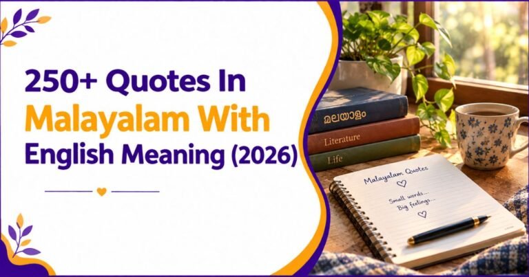 250+ Quotes In Malayalam With English Meaning (2026)