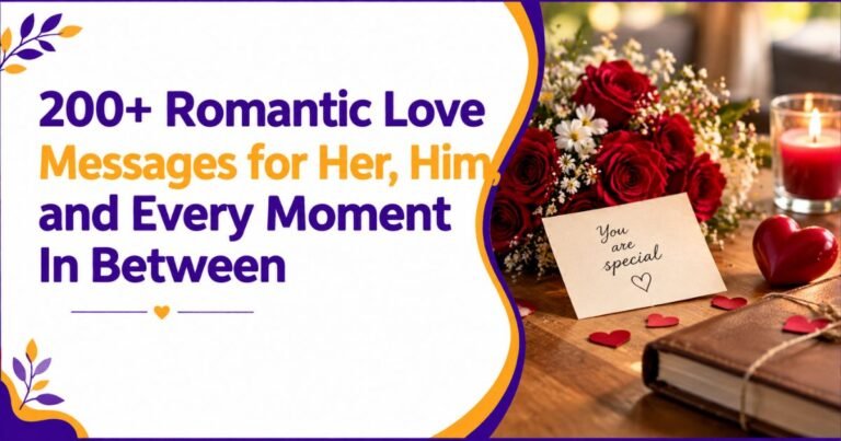 200+ Romantic Love Messages for Her, Him, and Every Moment In Between