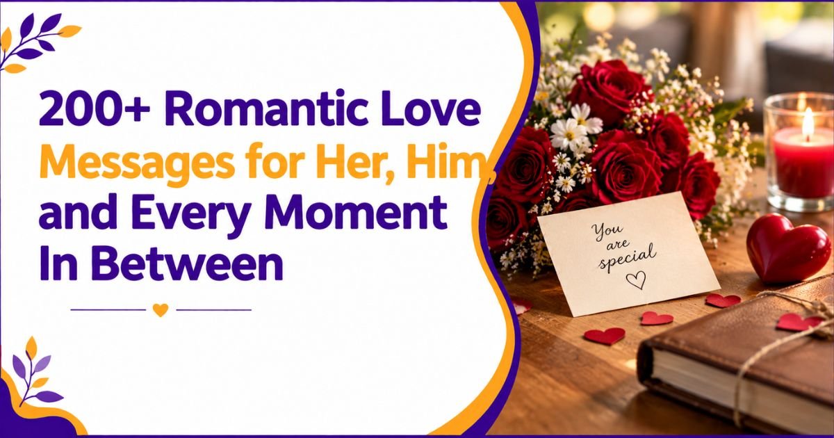 200+ Romantic Love Messages for Her, Him, and Every Moment In Between