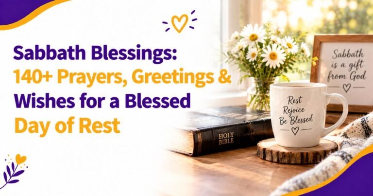 Sabbath Blessings: 140+ Prayers, Greetings & Wishes for a Blessed Day of Rest