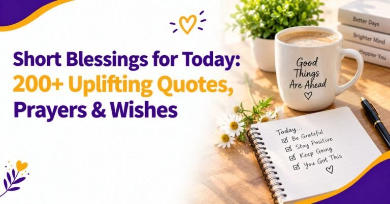 Short Blessings for Today: 200+ Uplifting Quotes, Prayers & Wishes