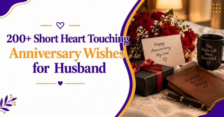 200+ Short Heart Touching Anniversary Wishes for Husband