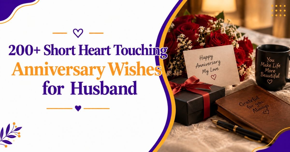200+ Short Heart Touching Anniversary Wishes for Husband