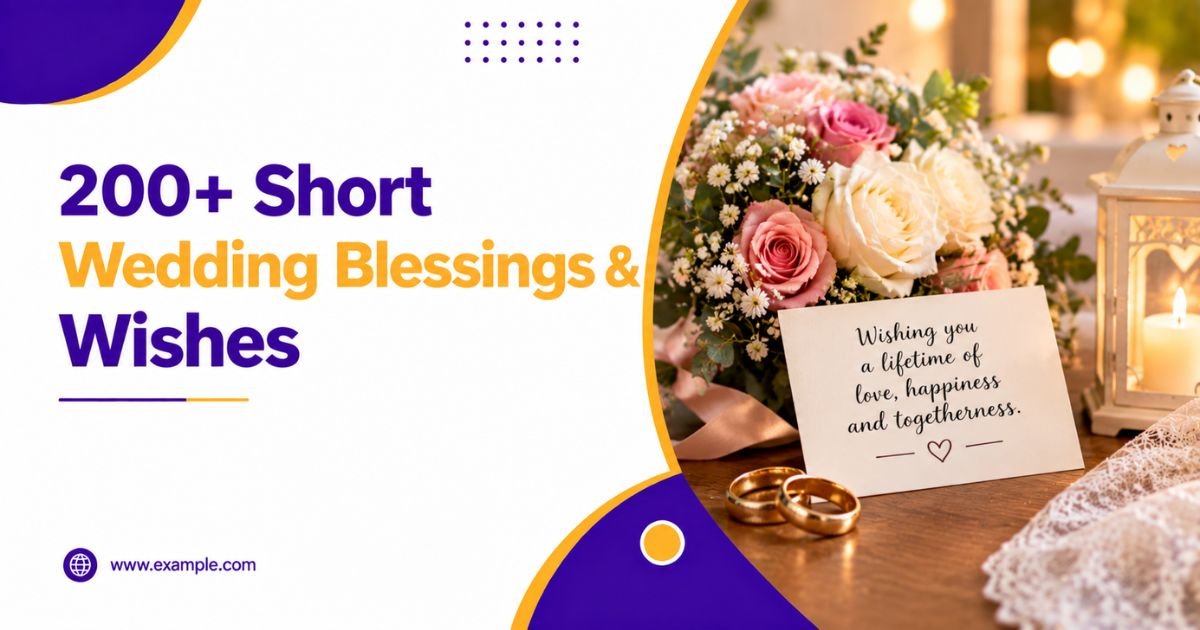 200+ Short Wedding Blessings & Wishes