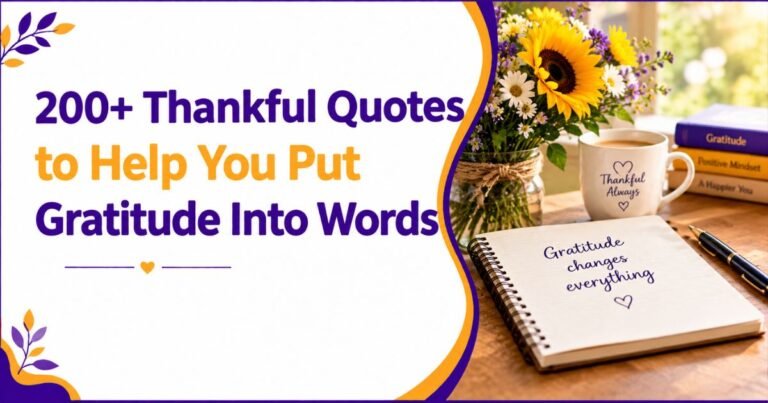 200+ Thankful Quotes to Help You Put Gratitude Into Words
