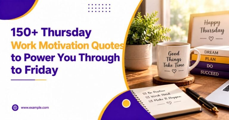 150+ Thursday Work Motivation Quotes to Power You Through to Friday