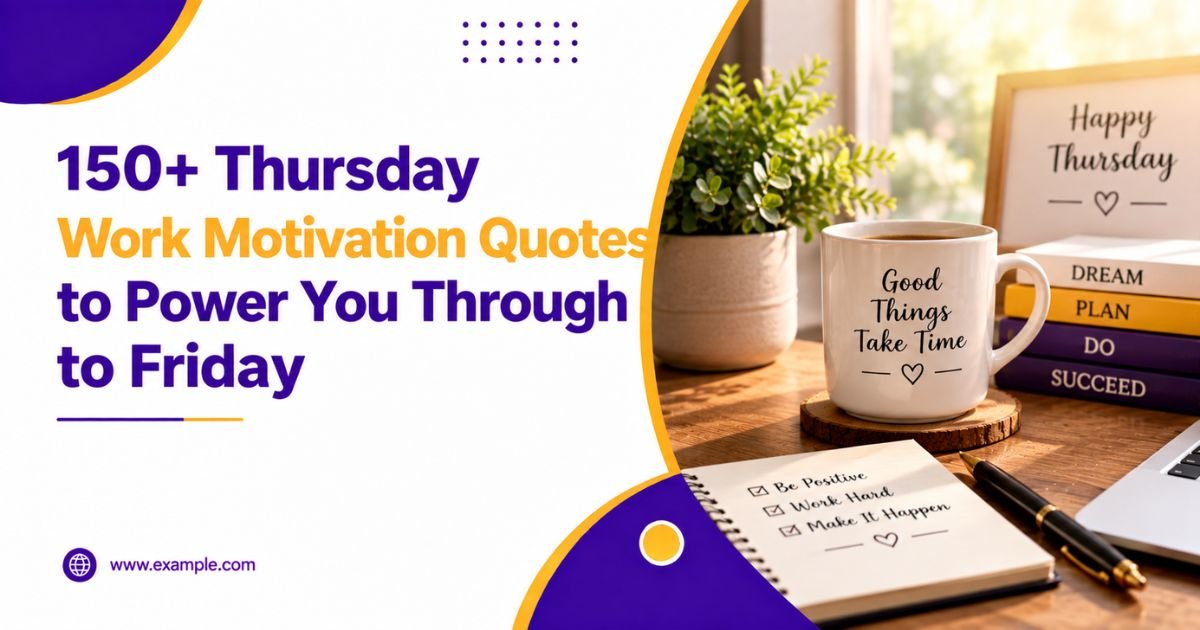 150+ Thursday Work Motivation Quotes to Power You Through to Friday