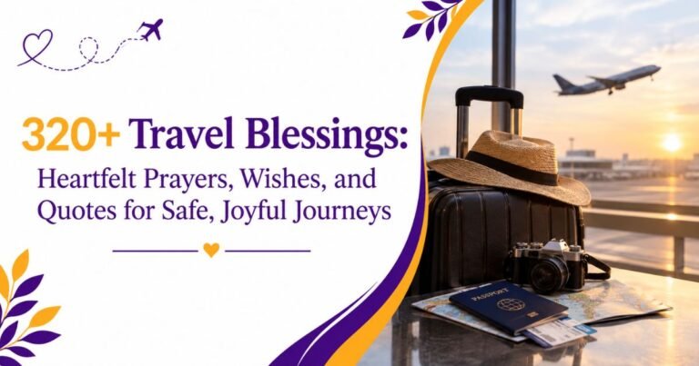 320+ Travel Blessings: Heartfelt Prayers, Wishes, and Quotes for Safe, Joyful Journeys