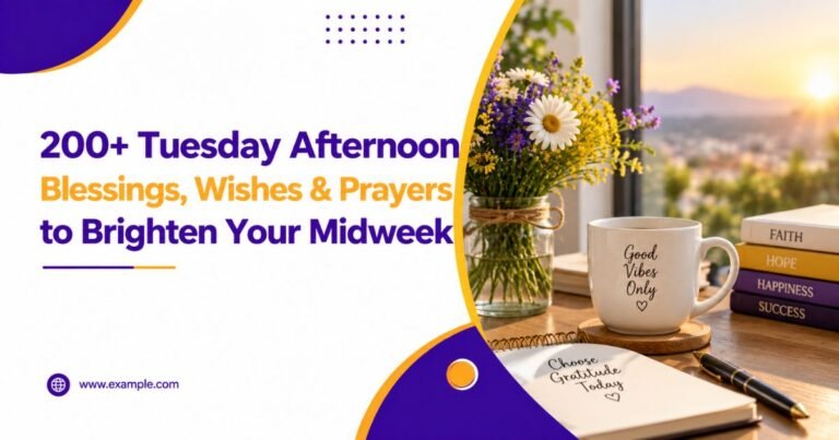 200+ Tuesday Afternoon Blessings, Wishes & Prayers to Brighten Your Midweek