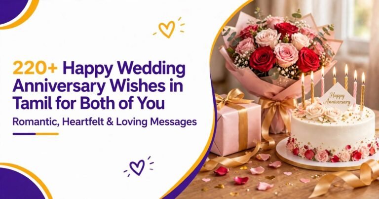 Wedding Anniversary Wishes in Tamil