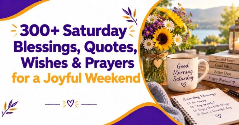 300+ Saturday Blessings, Quotes, Wishes & Prayers for a Joyful Weekend