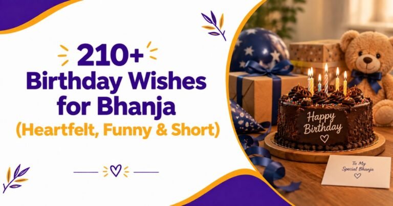 210+ Birthday Wishes for Bhanja in English (Heartfelt, Funny & Short)