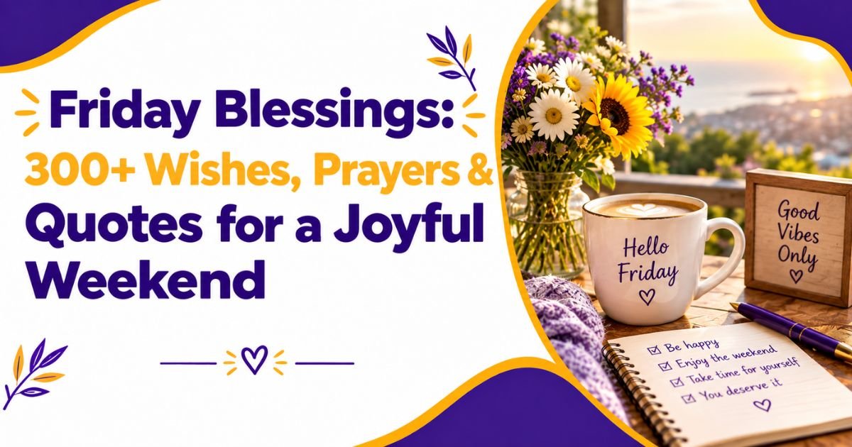 Friday Blessings: 300+ Wishes, Prayers & Quotes for a Joyful Weekend