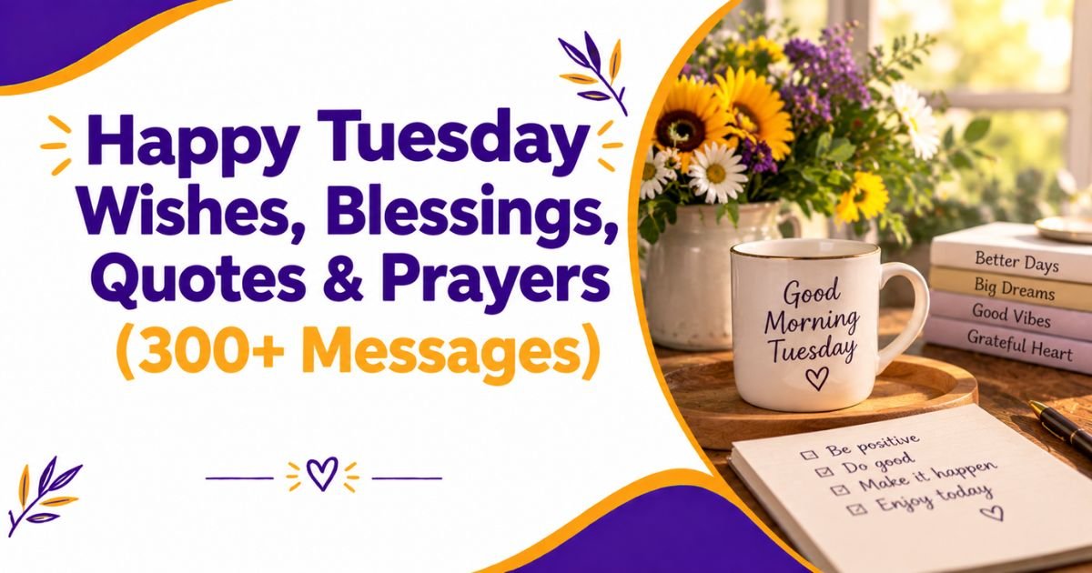 Happy Tuesday Wishes, Blessings, Quotes & Prayers (300+ Messages)