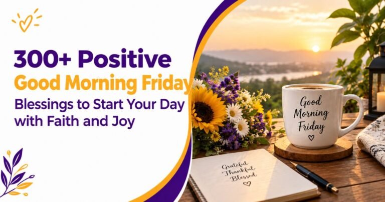 300+ Positive Good Morning Friday Blessings to Start Your Day with Faith and Joy