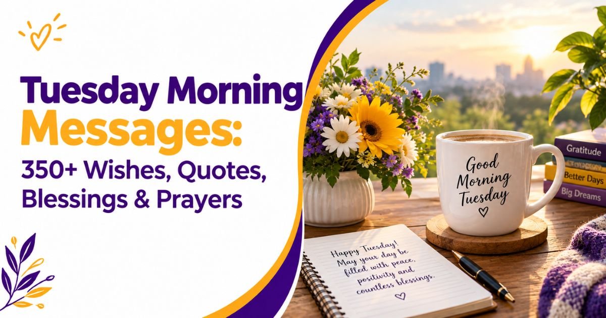 Tuesday Morning Messages: 350+ Wishes, Quotes, Blessings & Prayers